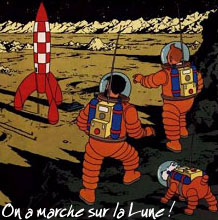 tintin, on a marché sur la Lune